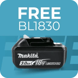 FREE Makita 3Ah Battery