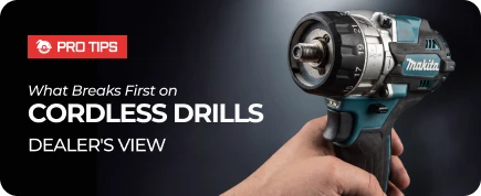 What Actually Breaks First on Cordless Drills: An Authorised Dealer's View