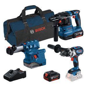Bosch Professional 4 Piece Power Tool Kit With 3 X 40ah
