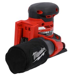 Milwaukee M18BQSS-0 18V Cordless Quarter Sheet Palm Sander – Brushless Motor, Variable Speed 6 Settings, Body Only