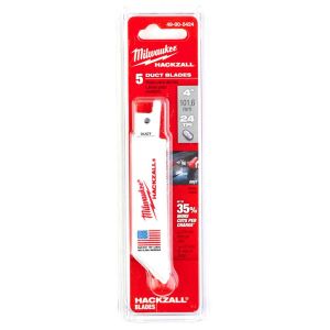 Milwaukee 49005424 100mm x 25tpi Hackzall 5 Piece Reciprocating