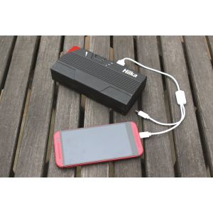 Hilka Tools 83850600 Avviatore Di Emergenza 600A Power Bank 12000mAh - Torcia LED 3 Modalità