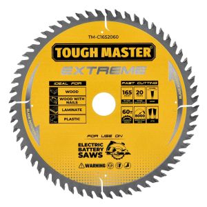 TOUGH MASTER Extreme TCT Circular Saw Blade 165mm x 20mm x 60