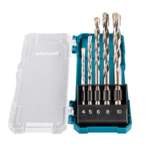 Makita D-72877 TCT Straight Piece Drill Bit Set for Masonry
