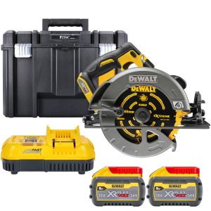 Dewalt DCS578X2 54V XR FLEXVOLT High Power 190mm Circular Saw - 2 X 9Ah And Tstak Case