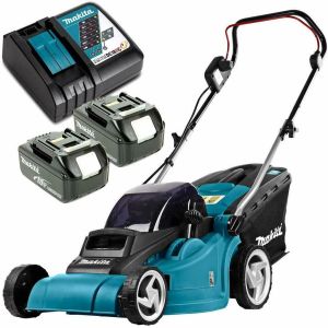 Makita DLM380 18V Twin Lawn Mower with x 6Ah Batteries DC18RC