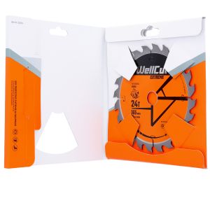 Faithfull Cordless Trimsaw Blade - 165mm 24-Tooth For Quick Wood Cutting