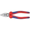 KNIPEX 03 02 200 Combination Pliers with comfort handles black atramentized 200 mm