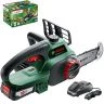 Bosch Home and Garden Cordless Chainsaw 18V with 1 x 2.5Ah battery and charger 06008B8070