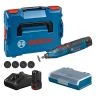 Bosch GRO 12V-35 Professional Cordless Rotary Tool 5 pieces Cutting Disc With 2 x 2.0Ah Batteries, Charger & L-Boxx | 06019C5070