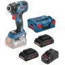 Bosch GDR 18V-200 C I/Driver With 2x 4Ah Batt. Charger,Case