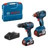 Bosch 06019J2271 18V Combi Drill & Impact Driver/Wrench Twin Pack With 2 x 4.0Ah Batteries, Charger & Carry Case