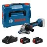 Bosch GWS 18V-8 Professional Cordless 115mm Angle Grinder With 2 x 4.0Ah Batteries, Charger & Case | 06019N9070