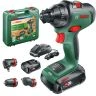 Bosch 06039B5075 18V Advanced Cordless Brushless Drill Driver With 2 x 2.5Ah Batteries, Charger & Case