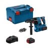Bosch GBH 18V-28 CF Professional Cordless Brushless SDS Plus Rotary Hammer Drill with 2 x 5.5Ah Batteries, Charger & L-Boxx | 0611921075
