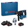 Bosch GBH 18V-18 X Cordless Brushless SDS Plus Rotary Hammer Drill With 2 x 5.0Ah Batteries, Charger & Case | 0611927171