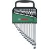 Bosch 1600A02Z9E 15 Piece Combination Spanner Set
