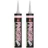 Everbuild Sika Pinkgrip Solvent-Free White 380ml Pack of 2 | 486024