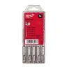 Milwaukee 4932352338 5 Pieces SDS Plus M2 Drill Bit Set