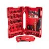 Milwaukee 4932459763 40 Pieces Shockwave Screwdriver Impact Duty Bit Set With Compact Knife