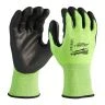 Milwaukee 4932478134 Hi-Vis Cut C Dipped Gloves 11 XXL