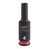 Milwaukee 4932480251 Shockwave Impact Duty Impact Socket Deep 4mm 1/4"