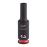Milwaukee 4932480252 Shockwave Impact Duty Impact Socket Deep 4.5mm 1/4"