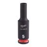 Milwaukee 4932480253 Shockwave Impact Duty Impact Socket Deep 5mm 1/4"