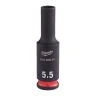 Milwaukee 4932480254 Shockwave Impact Duty Impact Socket Deep 5.5mm 1/4"