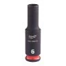 Milwaukee 4932480255 Shockwave Impact Duty Impact Socket Deep 6mm 1/4"