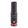 Milwaukee 4932480257 Shockwave Impact Duty Impact Socket Deep 8mm 1/4"