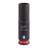 Milwaukee 4932480258 Shockwave Impact Duty Impact Socket Deep 9mm 1/4"