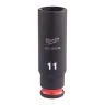 Milwaukee 4932480260 Shockwave Impact Duty Impact Socket Deep 11mm 1/4"
