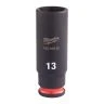 Milwaukee 4932480262 Shockwave Impact Duty Impact Socket Deep 13mm 1/4"