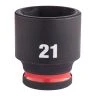Milwaukee 4932480278 Shockwave Impact Duty Impact Socket STD 21mm 3/8"