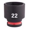 Milwaukee 4932480279 Shockwave Impact Duty Impact Socket STD 22mm 3/8"