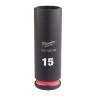 Milwaukee 4932480289 Shockwave Impact Duty Impact Socket Deep 15mm 3/8"