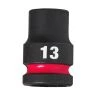 Milwaukee 4932480307 Shockwave Impact Duty Impact Sockets 13 mm 1/2"