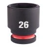 Milwaukee 4932480320 Shockwave Impact Duty Impact Sockets 26 mm 1/2"