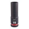 Milwaukee 4932480333 Shockwave Impact Duty Impact Socket 15 mm 1/2"