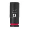 Milwaukee 4932480340 Shockwave Impact Duty Impact Sockets 22 mm 1/2"