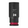 Milwaukee 4932480342 Shockwave Impact Duty Impact Sockets 24 mm 1/2"
