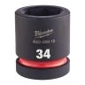 Milwaukee 4932480412 Shockwave Impact Duty Impact Socket STD 34mm 1"