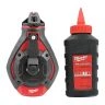 Milwaukee 4932498391 Bold Line Chalk Reel & Red Chalk Refill 30M
