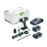 Festool TPC I-Plus 18V QUADRIVE Percussion Drill With 1 x 4Ah & 1 x 5Ah Batteries & Charger | 577652