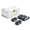Festool 577708 2 x 18V 5.0Ah Batteries, Duo Charger & Systainer