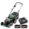 Metabo RM 36-18 LTX BL 46 Twin 18V Cordless Brushless 46cm Lawn Mower With 2 x 5.2Ah Batteries & Charger