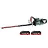 Metabo HS 18 LTX BL 75 18V Cordless Brushless 750mm Hedge Trimmer With 2 x 4.0Ah Batteries