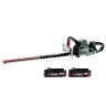 Metabo HS 18 LTX BL 75 18V Cordless Brushless 750mm Hedge Trimmer With 2 x 2.0Ah Batteries