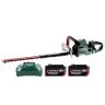 Metabo HS 18 LTX BL 75 18V Cordless Brushless 750mm Hedge Trimmer With 2 x 4.0Ah Batteries & Charger